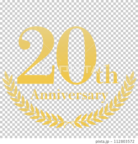 金色の月桂樹　20周年装飾フレーム 112803572