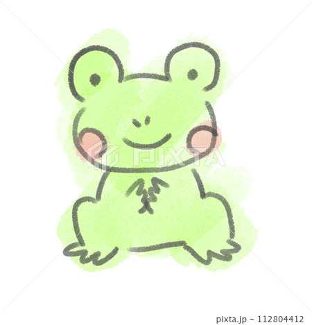 カエルおすわり 112804412