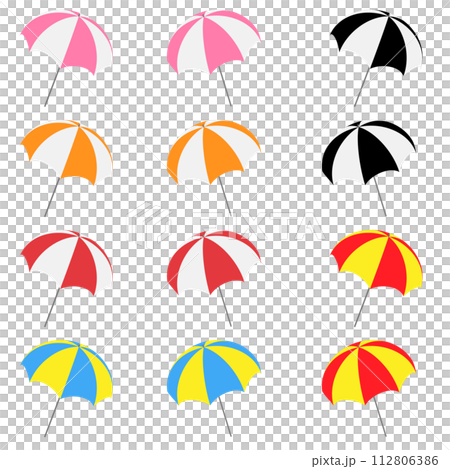 12 parasols of 6 types 12 parasols of 6 types 112806386