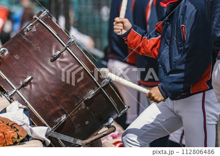 高校野球試合風景 応援シーン 112806486