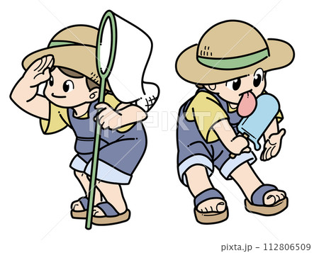 夏を楽しむ子ども 夏を楽しむ子ども 112806509