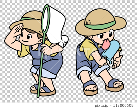 children enjoying summer 112806509