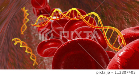 Cell free nucleic acids in human blood 112807405