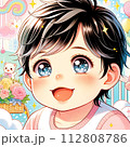 赤ちゃん　笑顔　 112808786