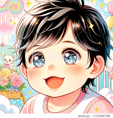 赤ちゃん 笑顔 赤ちゃん 笑顔 112808786
