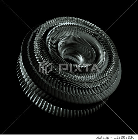 Precision Gear Machinery Component in Dark Setting Precision Gear Machinery Component in Dark Setting 112808830