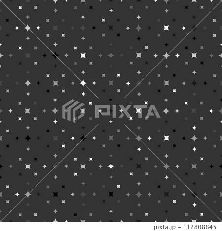 Black and white sparkles seamless pattern. seamless pattern with stars festive wrapping paper background kids texture. Black and white sparkles seamless pattern. seamless pattern with stars festive wrapping paper background kids texture. 112808845