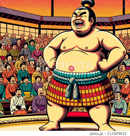 相撲　お相撲さん　力士　日本 112809032
