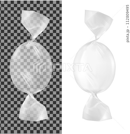 Transparent foil food snack pack for candy and other products 112809495