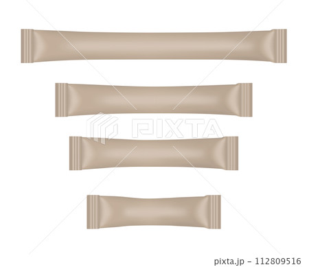 Brown disposable packaging for snacks, food, sugar and spices 112809516