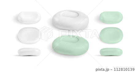 Green vector soap Green vector soap 112810139