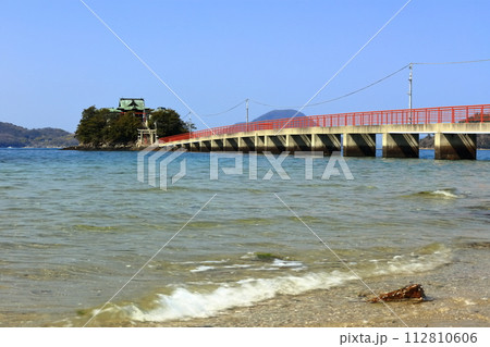 【香川県】 晴天の津嶋神社(子供の神様) 【香川県】 晴天の津嶋神社(子供の神様) 112810606
