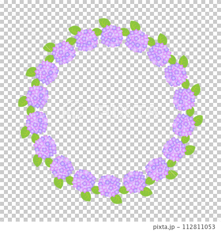 紫色繡球花環 112811053