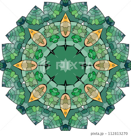 Succulent houseplant. Print shape home plant urban tropical jungle decor. 112813270