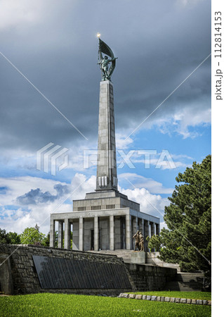 The monumental memorial with a cemetery, Slavin, Bratislava, Slovakia 112814153