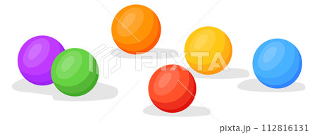Gum balls. Sweet colorful candies cartoon icon 112816131