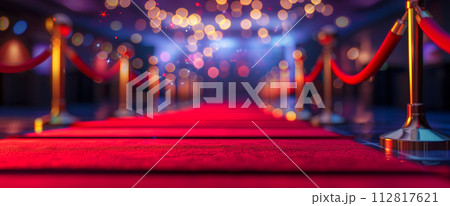 AI-generated content. Banner with abstract golden trophy AI-generated content. Banner with abstract golden trophy 112817621