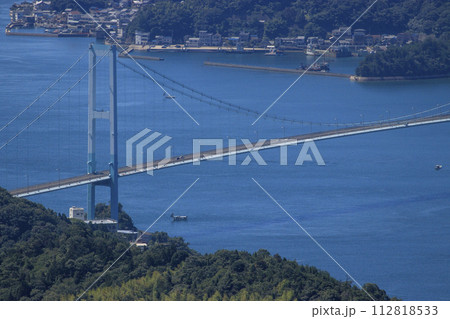 瀬戸内のとびしま海道の安芸灘大橋 112818533