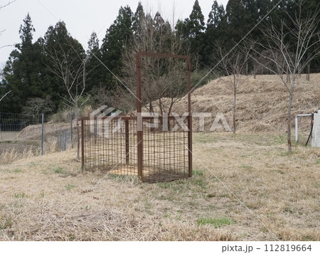 野生動物捕獲器:箱罠 野生動物捕獲器:箱罠 112819664