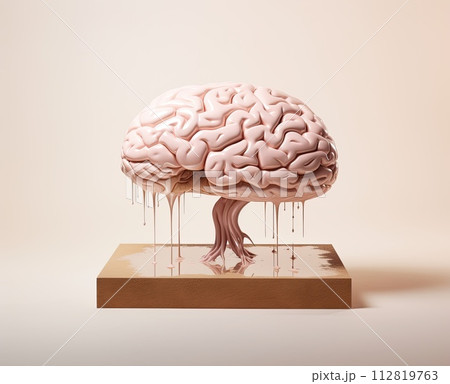 AI-generated content. a human brain model AI-generated content. a human brain model 112819763