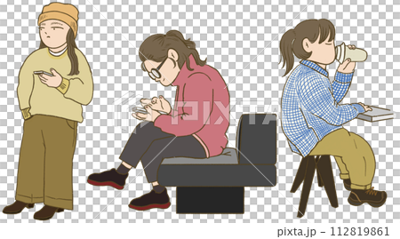 young women waiting 112819861