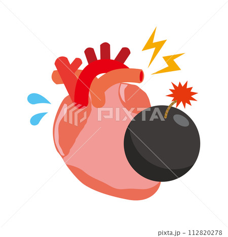 心臓にある持病のイメージイラスト 112820278