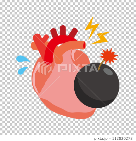 心臓にある持病のイメージイラスト 112820278
