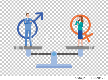 Image illustration of gender equality 112820475