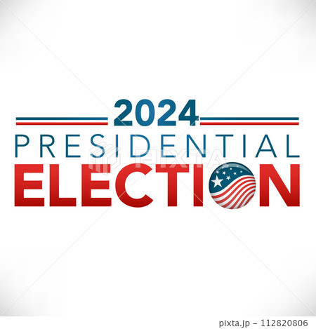 Voting 2024 Icon with Vote, Government, and Patriotic Symbolism and Colors Voting 2024 Icon with Vote, Government, and Patriotic Symbolism and Colors 112820806