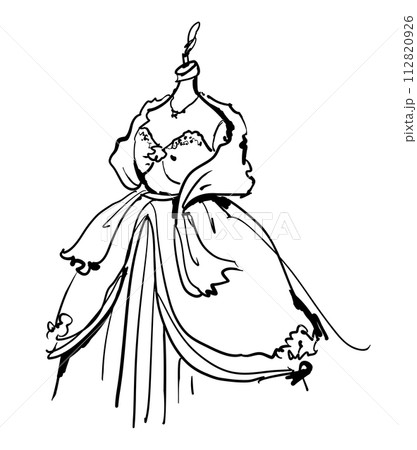 ウエディングドレス 　フィッティング　 試着　トルソー 112820926