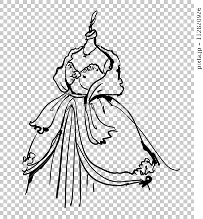 ウエディングドレス 　フィッティング　 試着　トルソー 112820926