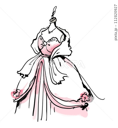 ウエディングドレス 　フィッティング　 試着　トルソー 112820927