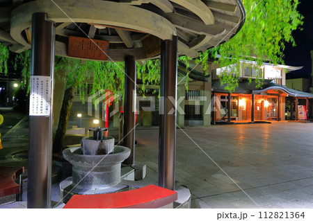 【石川県】山中温泉総湯の夜景 112821364