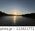白浜の夕陽 112821772