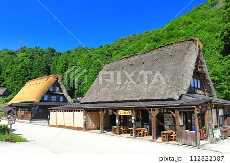 【富山県】新緑の五箇山相倉合掌集落 【富山県】新緑の五箇山相倉合掌集落 112822387
