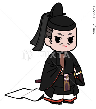 藤原道長をイメージしたイラスト(表情:怒) 藤原道長をイメージしたイラスト(表情:怒) 112822418