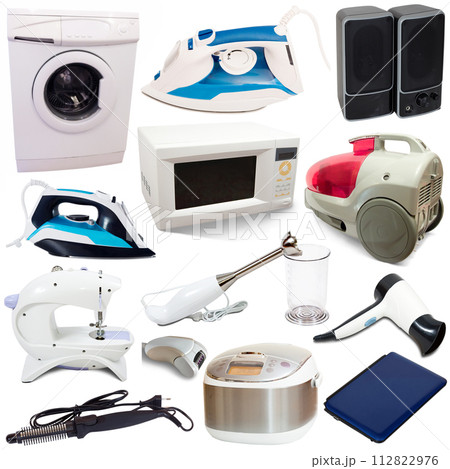 Collage of different home appliances 112822976