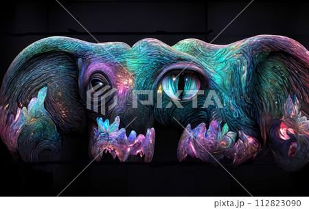 アート 前衛的 抽象的 表現 生き物 クリーチャー 色彩 アート 前衛的 抽象的 表現 生き物 クリーチャー 色彩 112823090