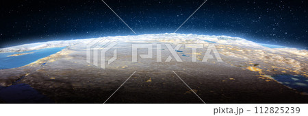 Middle East, landscape frome space 112825239