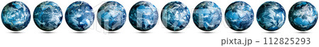Clouds, ocean and continent - planet Earth set 112825293