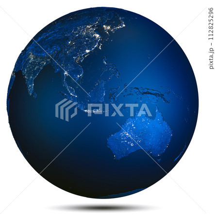 Earth planet map 112825296