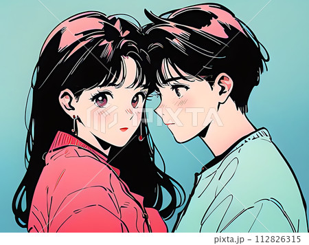 カップルのイラスト素材 カップルのイラスト素材 112826315