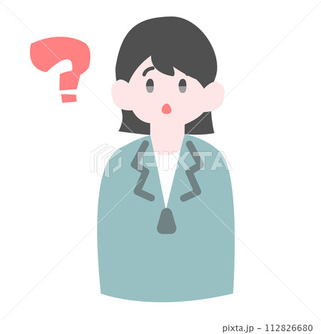 分からなくなる女性作業員 112826680