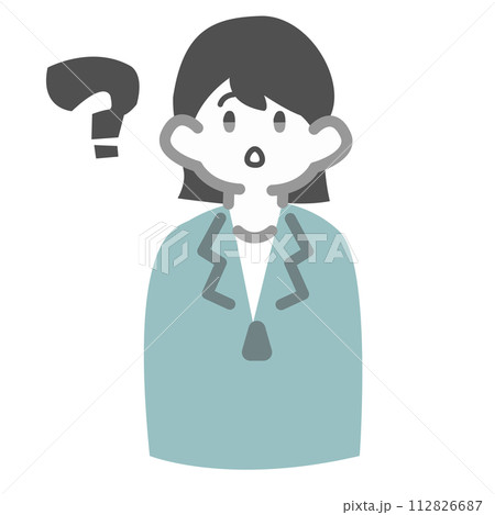 分からなくなる女性作業員 分からなくなる女性作業員 112826687