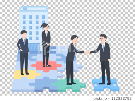 企業にマッチする新しい人材を雇用するイメージ 企業にマッチする新しい人材を雇用するイメージ 112828798