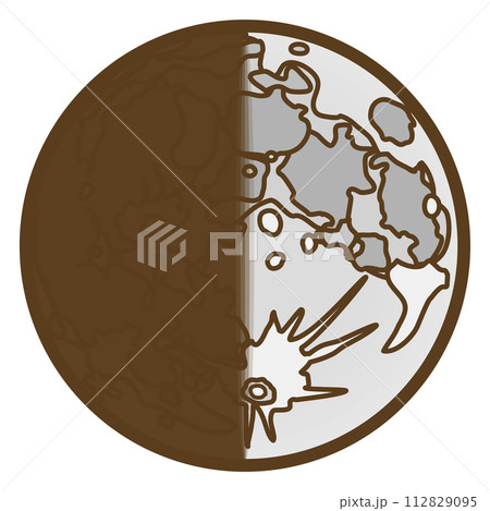 上弦の月 112829095