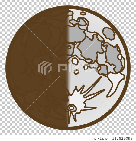 上弦の月 112829095