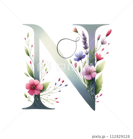 Flowers with Letter N Flowers with Letter N 112829128