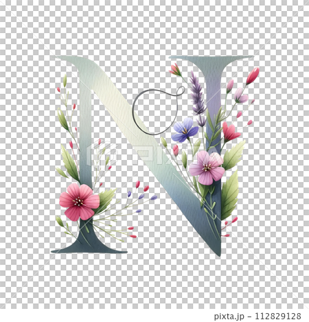 Flowers with Letter N Flowers with Letter N 112829128