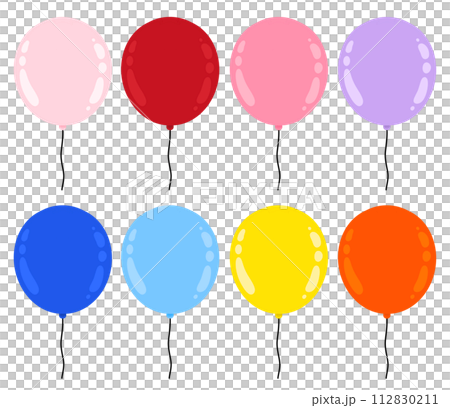 Balloon Cartoon illustration Colorful Balloon Set Collection Colorful Balloon Birthday Set Balloon Cartoon illustration Colorful Balloon Set Collection Colorful Balloon Birthday Set 112830211